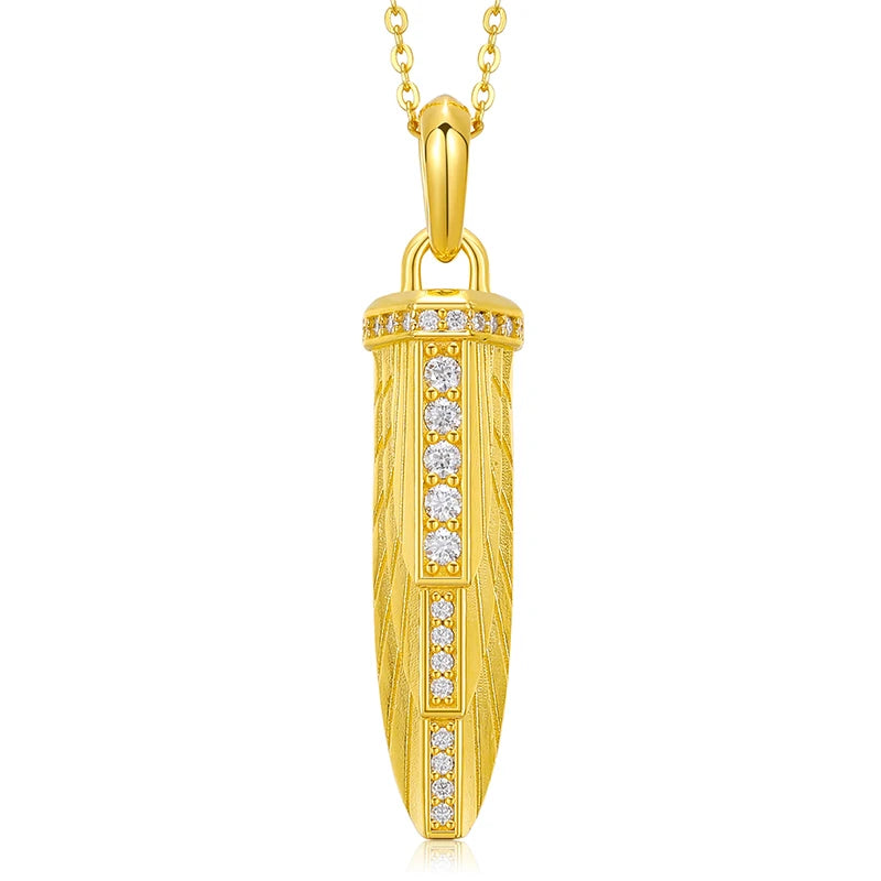 Newest Design Iced Out Jewelry Pendant 14K Gold Plated 925 Sterling Silver VVS Moissanite Diamond Hip Hop Pendant Necklace