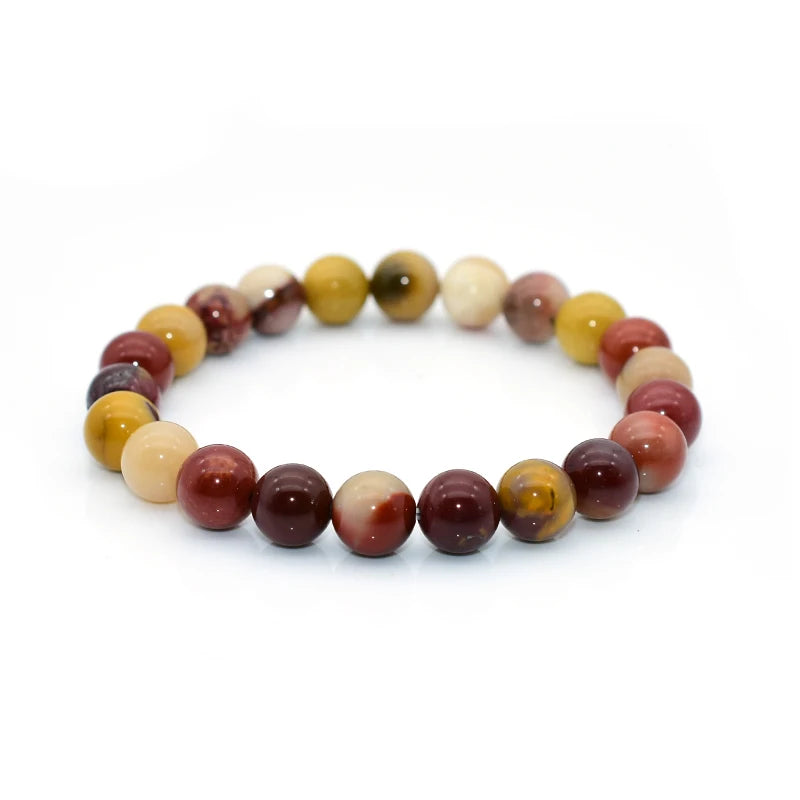 Wholesale 4/6/8/10mm Natural Mookaite Jasper Bracelet for Women Men
