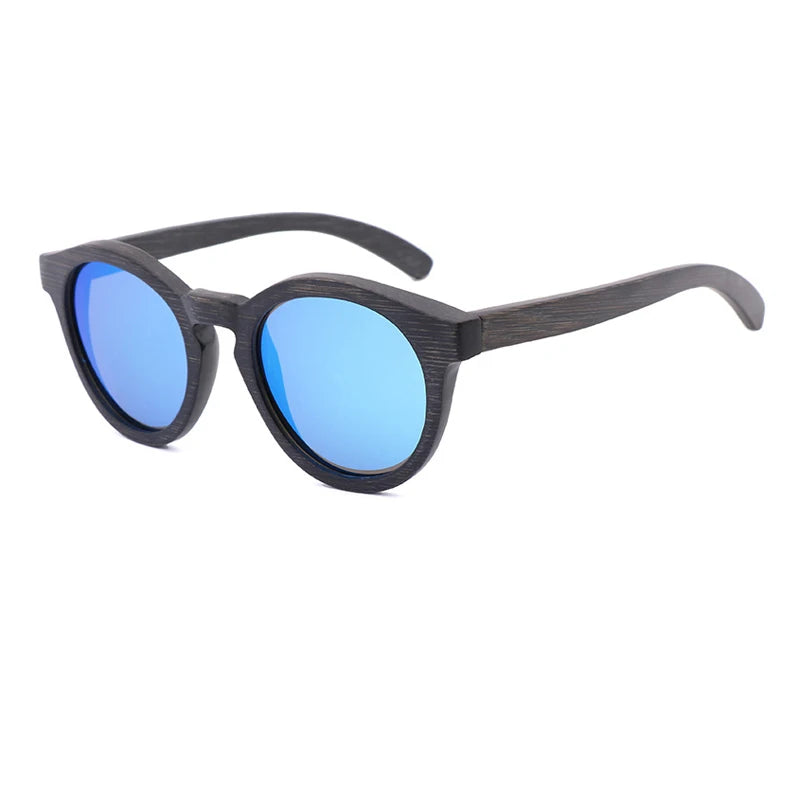 Eco-Chic Bamboo Frame Sunglasses Unique Bridge Polarized & Versatile Styling Laser Engraving Brand Logo