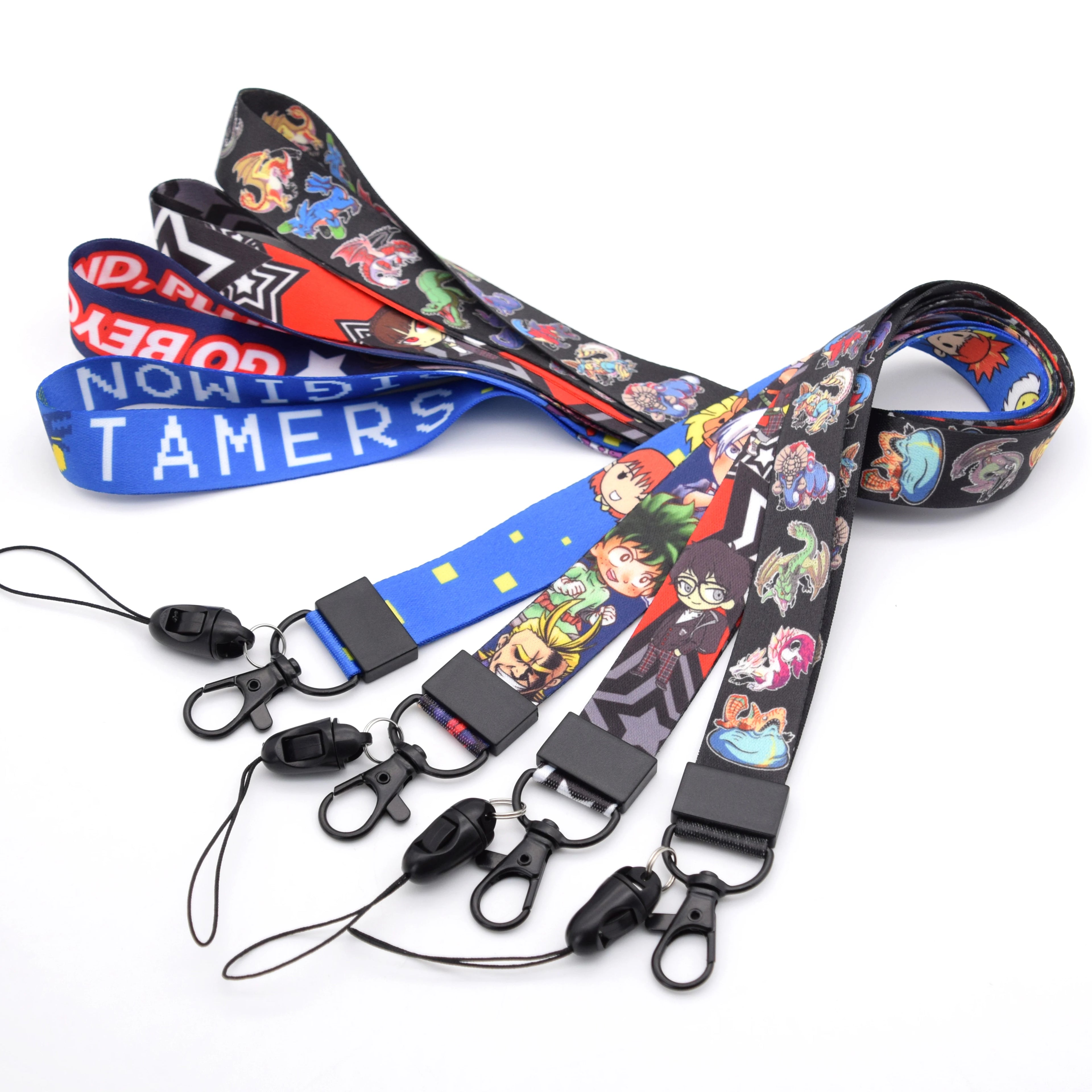 Lebei Luxury Custom Full Color Printed Nylon Lanyards Polyester Neck Straps with Custom Logo