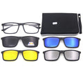 Wholesale Polarized Night Vision Driving Glasses Fashion Clip Lunettes on Sunglasses Black Men Guangzhou TR90 PC Lens