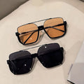 Oversize Rectangular Fashion Glasses UV400 Protective Sunglasses Double Bridge Eyeglasses Luxury Designer Sunglasses
