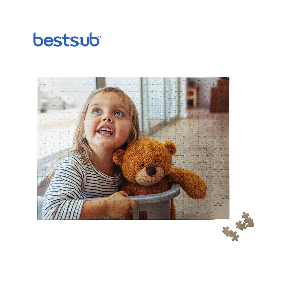 PT500N Sublimation Blanks Custom 1.5mm Glossy Jigsaw Puzzle Paper 500 Pieces for Kids Adults Novelty Gift for Children's Play