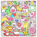 50Pcs Cartoon Baby Toys Graffiti Stickers for Bottle Wall Educational Learning Decor Sticker