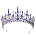 Miallo Colorful Luxury Baroque Bridal Large Crown Birthday Princess Crystal Alloy Tiaras Party Crown for Girls