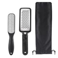 High Grade Durable Eco-friendly Stainless Steel ABS Professional Portable Fashion Double-Sided Long Handle Foot Callus Remover