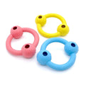 Durable Anti Bite Rubber Dog Chew Toy Interactive Dog Ring with Bell Inside Pet Training Toy