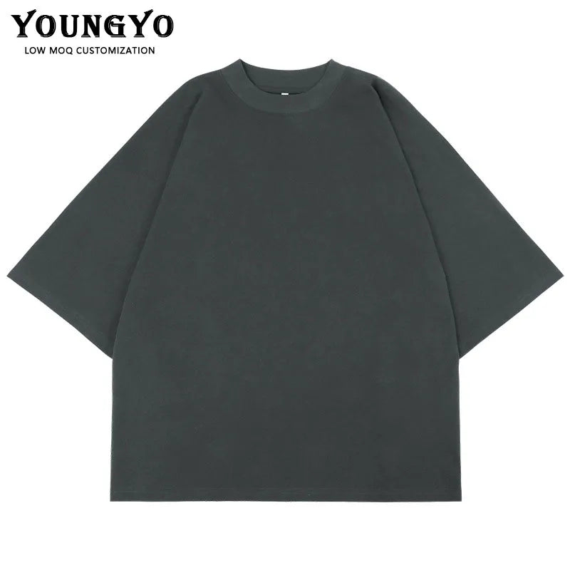 Custom Men's Vintage Oversize Boxy Mesh Cropped Jersey High Street Sports Streetwear With Blank Design Letter Pattern T-shirt