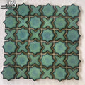 Decor Back Splash Kitchen Tiles Mosaic 3D Star Pattern Ceramic Mosaic Shower Tiles