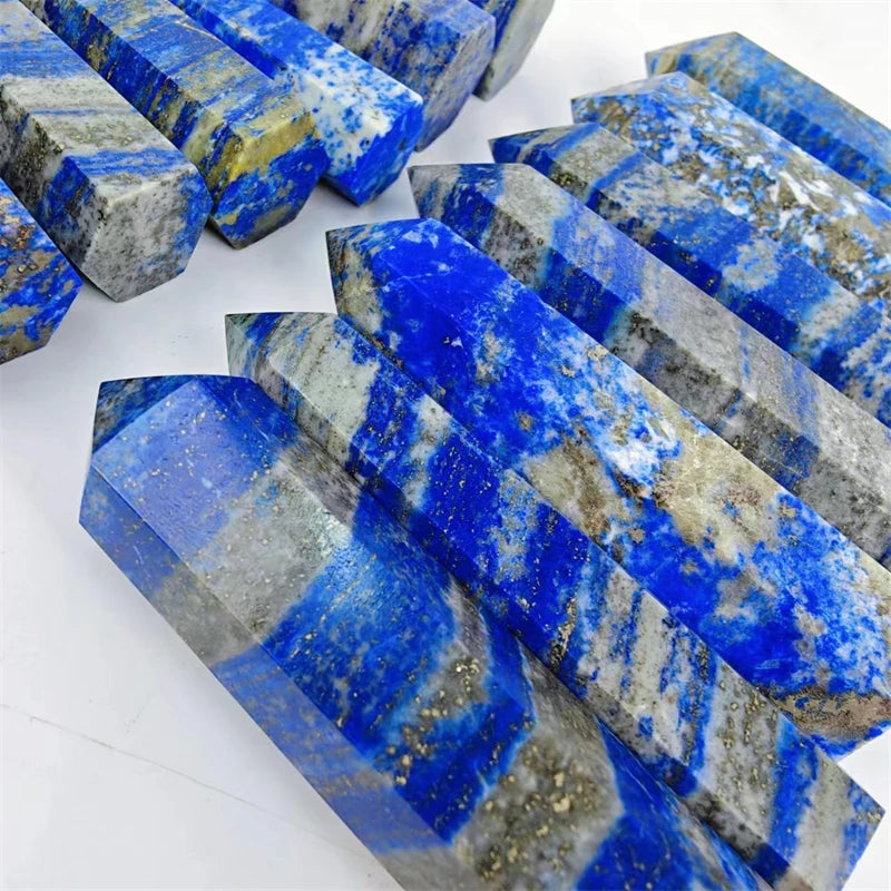 Wholesale Natural Crystal Stone Crystal Carving Tower Lapis Lazuli Point for Healing