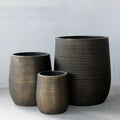 House Oval Concrete Large Size Cement Outdoor Planters Garden Flower Pots for Indoor Plants