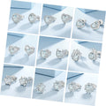 Wholesale Heart Shape Moissanite 1CT D Color VVS1 Clarity Moissanite Earrings for Men Jewelry Women Gift  925 SILVER Earring Set