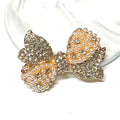 Abs Pearl Bead butterfly Bow Knot Charm Brooches Brooch Pin Women Handmade Piece