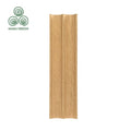 Dark Light Carved Composite Facade Timber Covering DIY Interior Material Wavy Wood Wall Panels Wooden Board