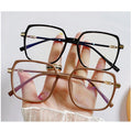 MK2309284 New Custom Logo Metal Square Women Glasses Eyeglasses Frames for All Face Anti Blue Light Blocking Glasses Lunettes