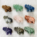 Wholesale Natural Healing Crystal Gemstone Crystal Hand Carved Elephant Decoration