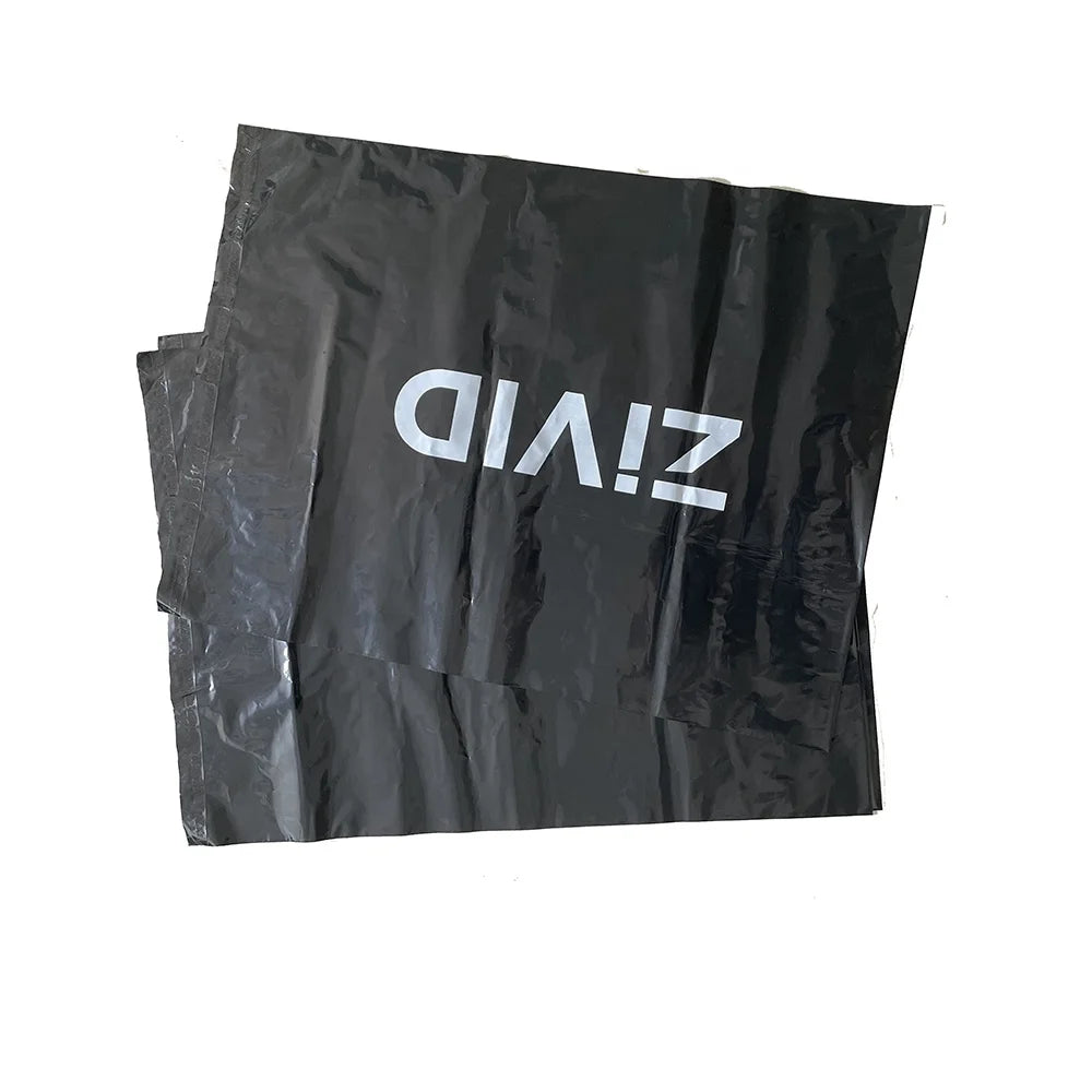 Custom logo Black Eco Friendly Biodegradable Plastic Poly Mailer Courier Shipping Bag for Clothing Envelop Mail Mailing Bags