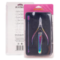 Professional Cuticle Cutter Nipper & Pusher Trimmer Manicure Tools with Double Spring