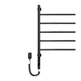Bathroom APP Smart Automatic Gun Gray App Intelligent Towel Warmer with Uv Sterlizer Heated Electric Towel Rail Swing Heated Tow