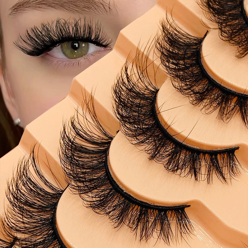 7 Pairs False Eyelashes 3D Faux Mink Lashes Kit Faux Cils Naturel Vente En Gros