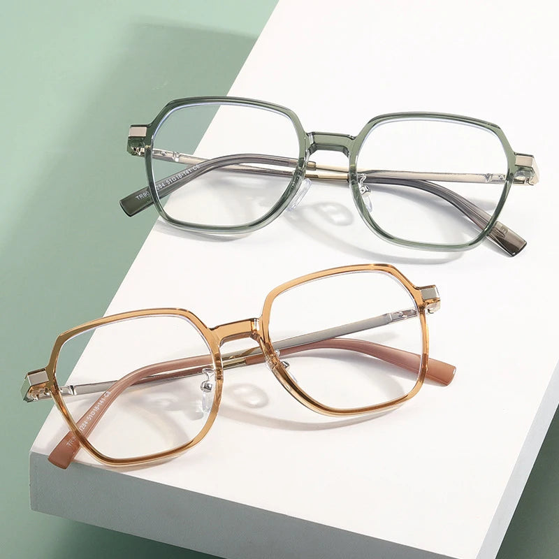 Fashion Glasses for Female Vision Anti Blue Light Blocking Optical Lens Women