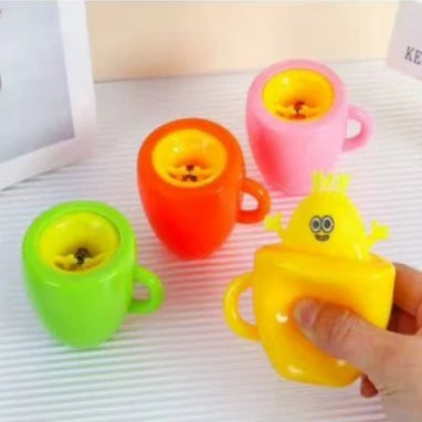 Pet Relief Pinch Cup - Healing Pet TPR Soft Plastic Cup Children's Safe Hand Pinch Toy + Office Relief Tool