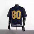 Custom Brand Heavyweight Mesh Jersey T-Shirt for Men Luxury Graphic Cropped Shirts Formal Woven Screen Printed Clothes