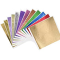 9*9cm Imitation Gold Plated Metal Leaf Medal for Furniture Gilding Decoration Colorful Foil Craft Material