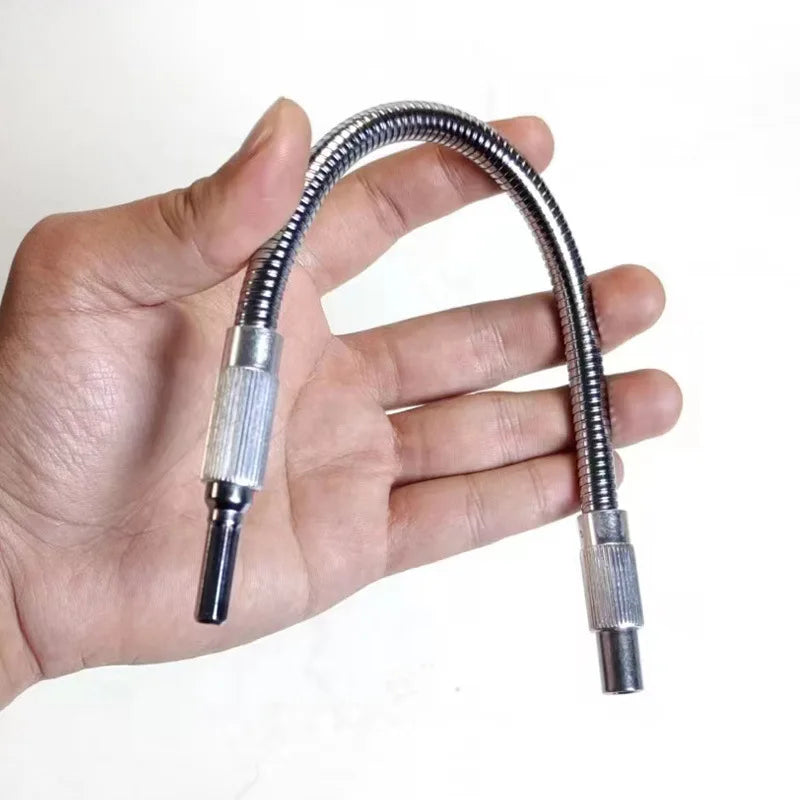150/200/300/400mm Hex Shank Metal Flexible Shaft Electric Drill Angle Grinder Reversing Screwdriver Bit Hexagon Adaptor
