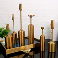 Candle Holder Luxury Fancy Wedding Gold Decorative Candlesticks Stand Metal Candle Holder