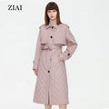 Women Trench Coats Padded Long Coat Elegant Ladies Double Breasted Overcoat Women's Trench Coat Sale