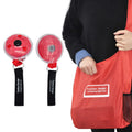 Epsilon magic ecologic foldable key ring shopping bag to roll up with logo