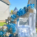 Home Used for Kids Soft Play 6X6ft Oxford Fabric Inflatable White KIds Bounce House Toddler Bounce House with Slide and Ball Pit