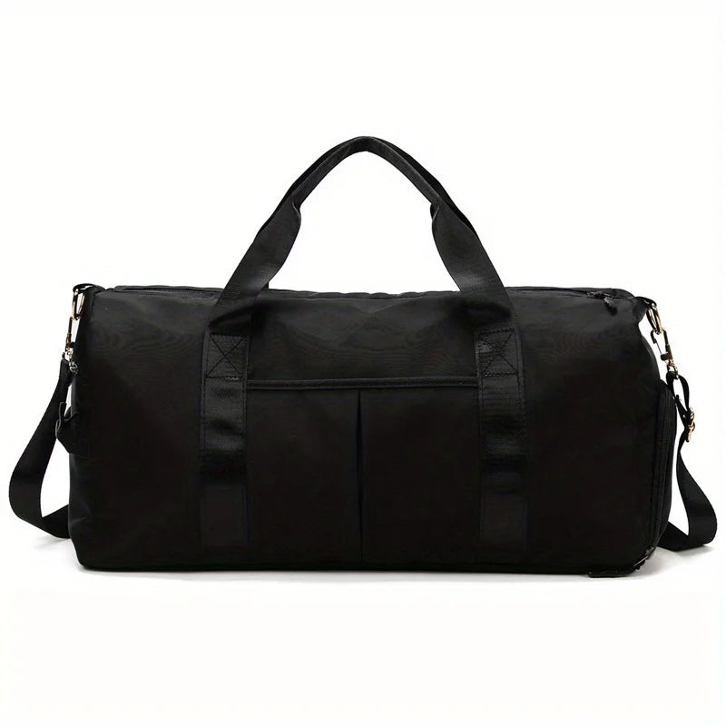2024 Unisex Gym Yoga Bag Fashionable Oxford Cloth Weekender Zipper Casual Shoulder Bag Including Shoe Compartment for Travel