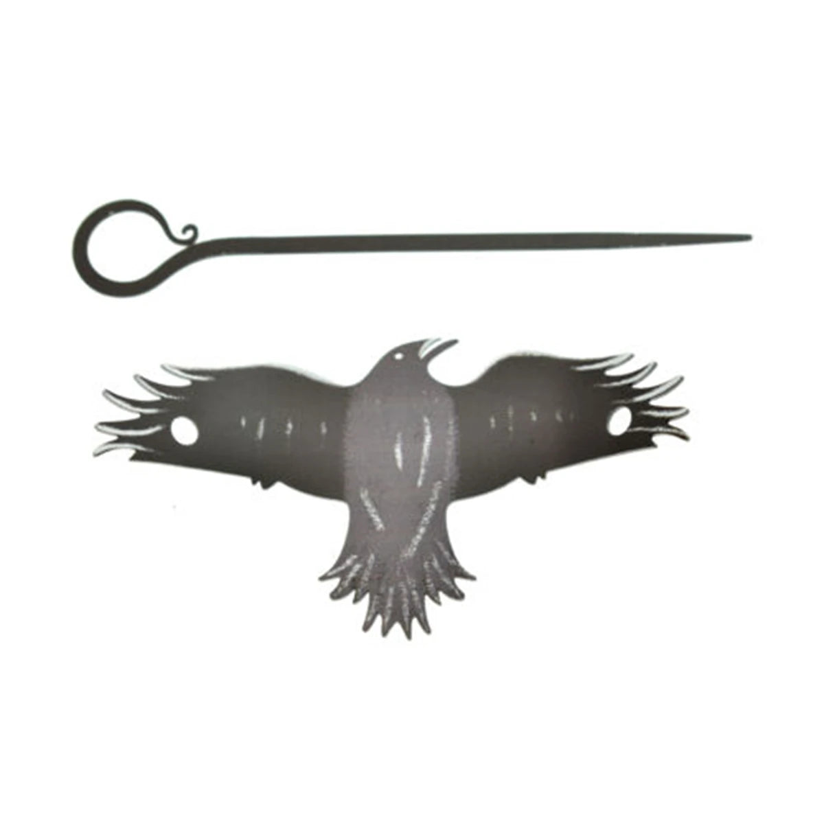 Women Hairpin with a Black Raven Crow Barrette Vintage Punk Animal Restyle Hair Clip Jewellery