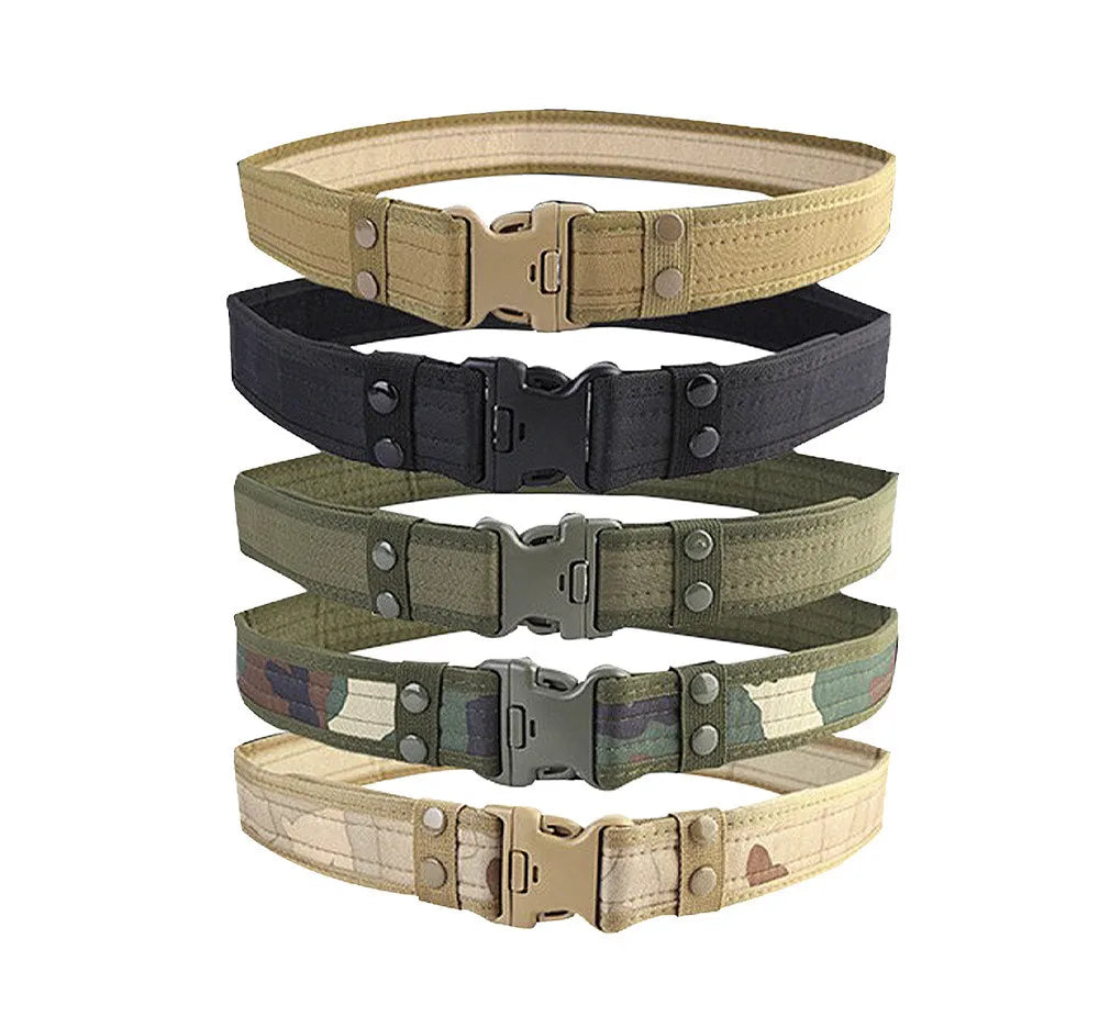 10 Color Custom Wholesale Fashion Men Designer Running Fabric Tactical Waist Belt