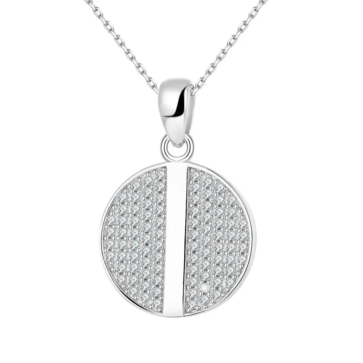 Ready to Ship Moissanite Diamond Pendant 14k Gold Plated S925 Silver Moissanite Necklace Women