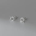 18k Gold Plated Geometric Twisted Knot S925 Sterling Silver Stud Earrings