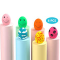 Yaobang Dog Squeaky Toy Latex Bouncy Egg Balls Soft Rubber Interactive Fetch Small Dog Toys 3.25cm Smile Face