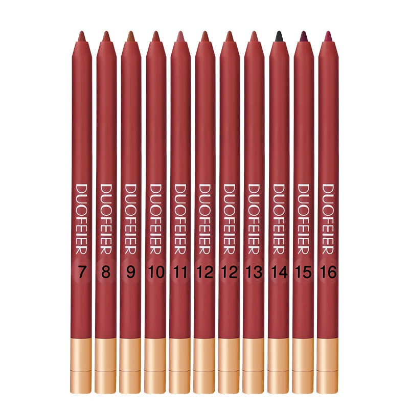 Wholesale Retractable Long Lasting Creamy Waterproof Lipliner Pencil Lip Liner Private Label Dark Brown Custom Lip Liner Pencils