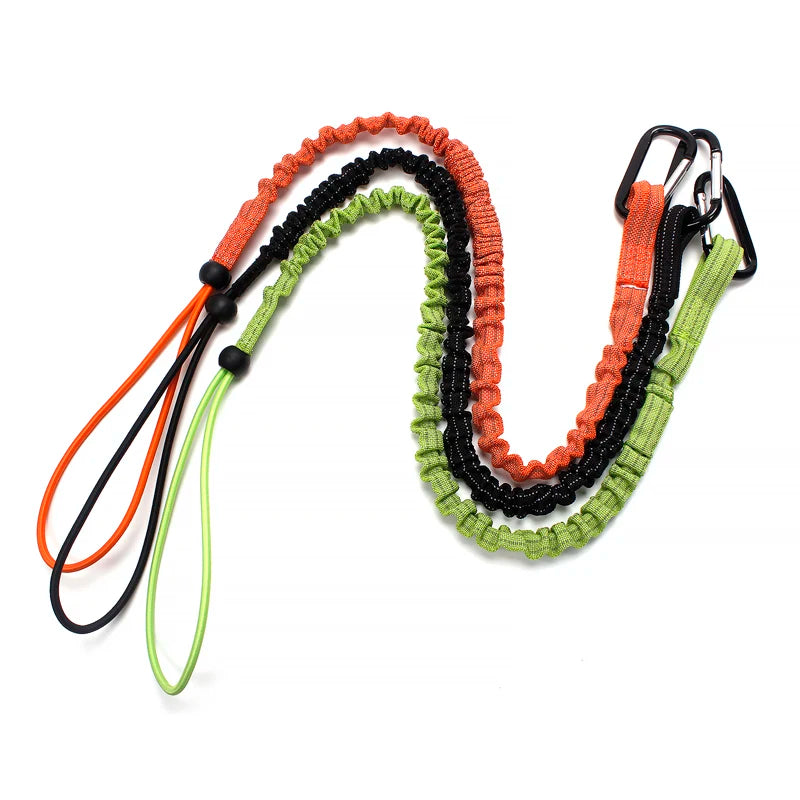 Safety Tool Holder Carabiner Cord Snap Hook Tool Lanyard Plus Adjustable Scaffolding Tool Construction Working at Height Lanyard