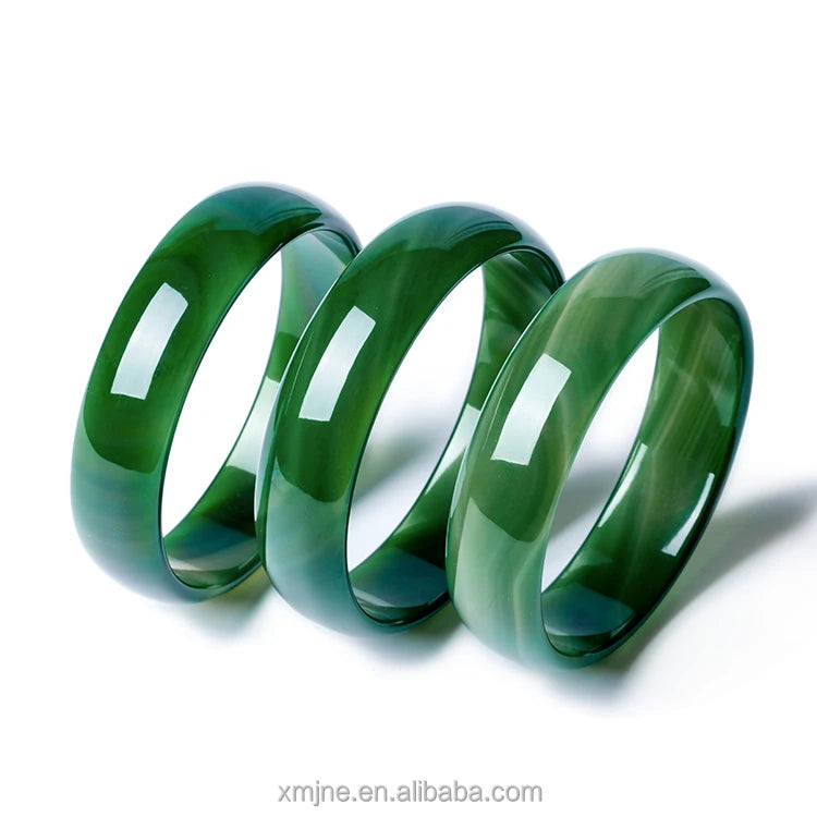 Live New Products New Products Chalcedony Green Agate Bracelets Jade Color Bracelets and Jewelry Wholesale