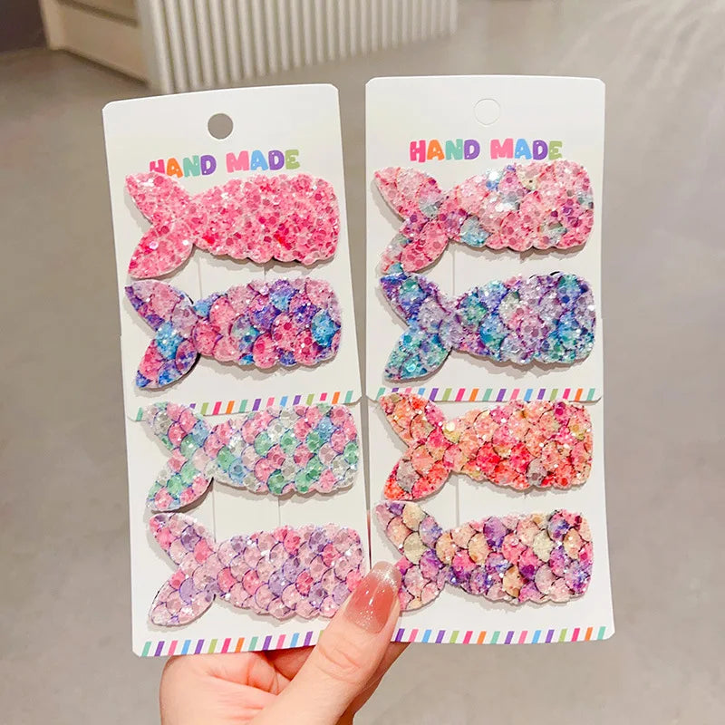 Baby's Cute Mermaid Bang Clip Little Girl Princess Hair Clip Children's BB Headband
