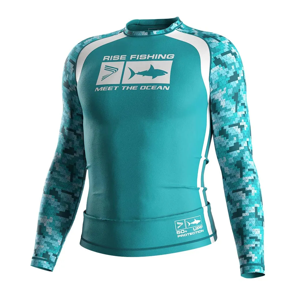 Custom Long Sleeve UPF 50 Quick Dry Sailboat Protection Shirt Blank Rash Guard Surf Uv Fishing Shirts