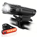 Waterproof RTS Rotatable Bicycle Headlight with T6 Lamp Beads and USB Charging Taillight Power Supply Battery