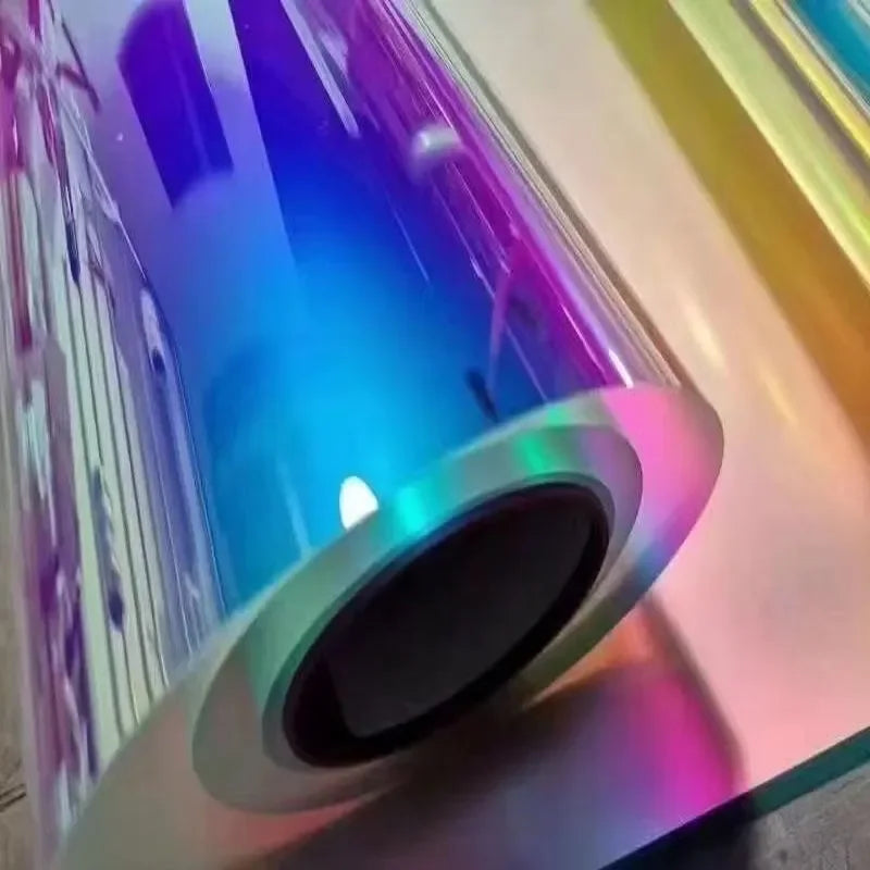 DMIS Rainbow Chameleon Glass Film-red/blue Decorative Colorful Tint Film for Building Commercial Office