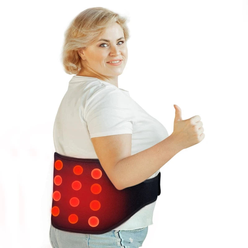Portable  Far Infrared Jade Heating Pad 20 Natural Gemstones Fast Heat Back Pain Relief Pad with Smart Remote Controller