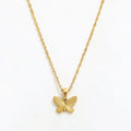 Joolim Jewelry 18K Gold Plated Burst Butterfly Pendant Necklace Stainless Steel Fashion Jewelry Wholesale