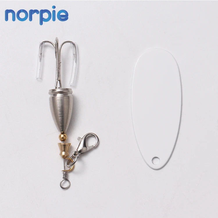 Source Factory Metal Gifts Custom Sublimation Printable Blank Fishing Lure