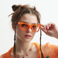 Fashion Square Famous  Oversized Sunglasses Women Men Street Shot Shades Candy Color Vintage Sunglasses UV400 Wholesale XG2236